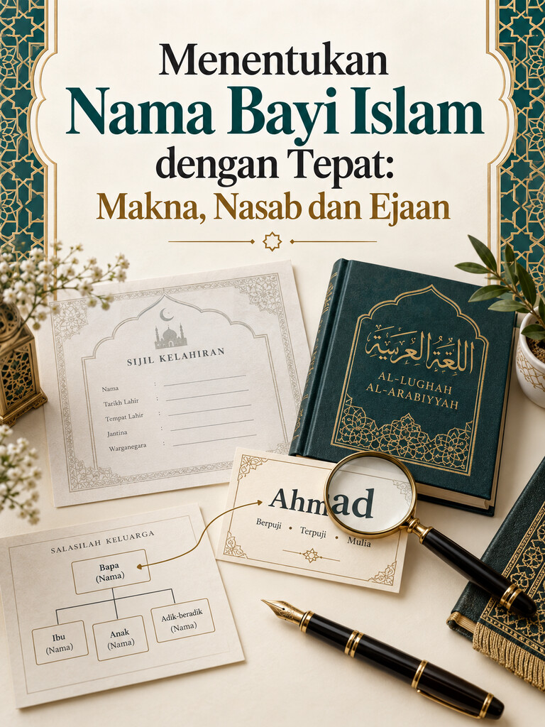 Menentukan Nama Bayi Islam dengan Tepat: Makna, Nasab dan Ejaan