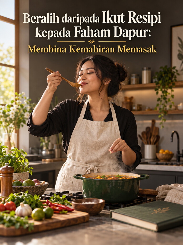 Beralih daripada Ikut Resipi kepada Faham Dapur: Membina Kemahiran Memasak