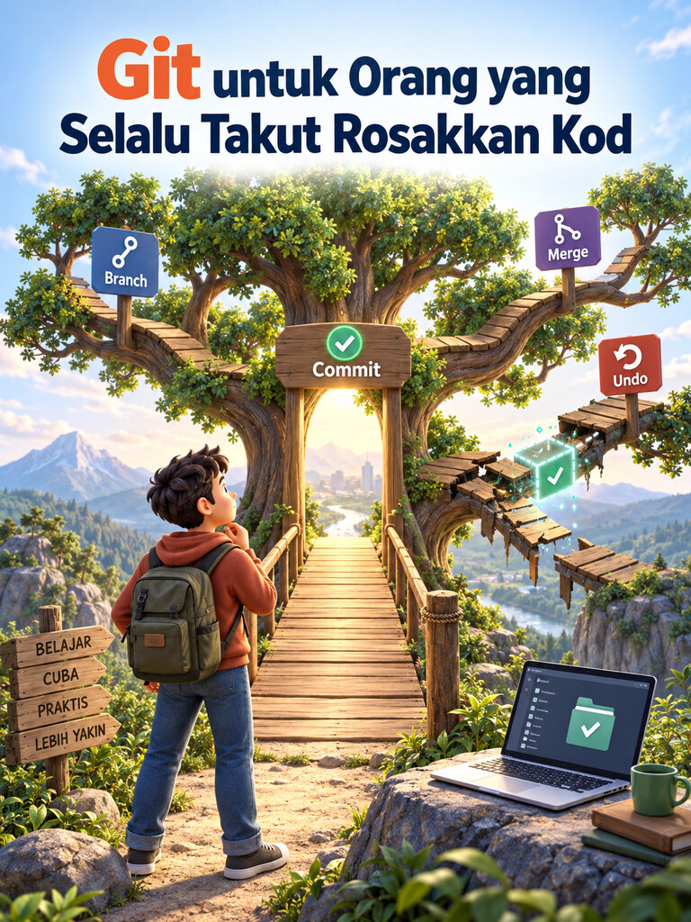 Git untuk Orang yang Selalu Takut Rosakkan Kod