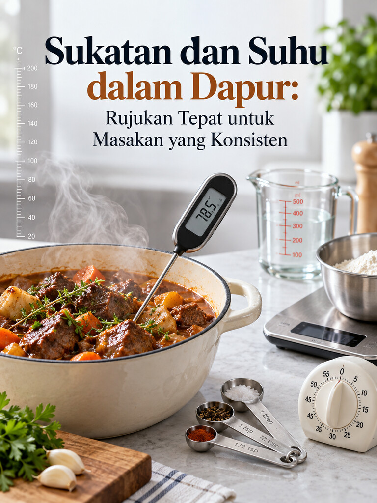 Sukatan dan Suhu dalam Dapur: Rujukan Tepat untuk Masakan yang Konsisten