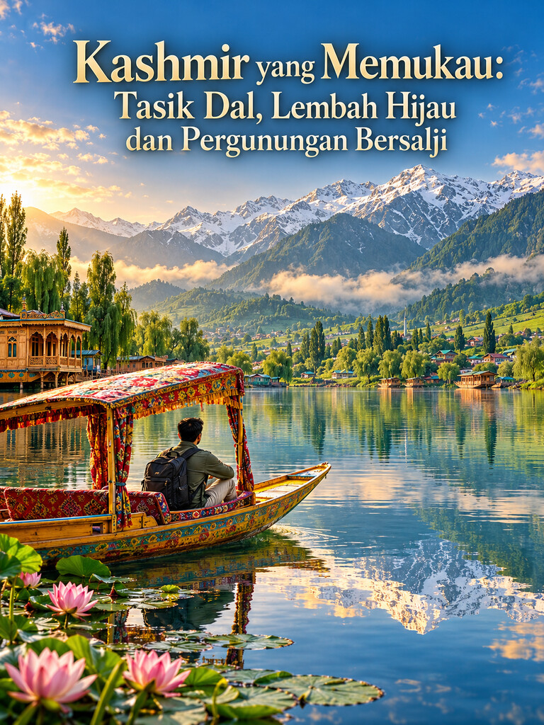 Kashmir yang Memukau: Tasik Dal, Lembah Hijau dan Pergunungan Bersalji