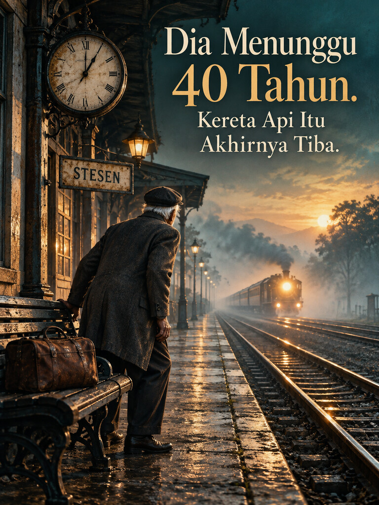 Dia Menunggu 40 Tahun. Kereta Api Itu Akhirnya Tiba.