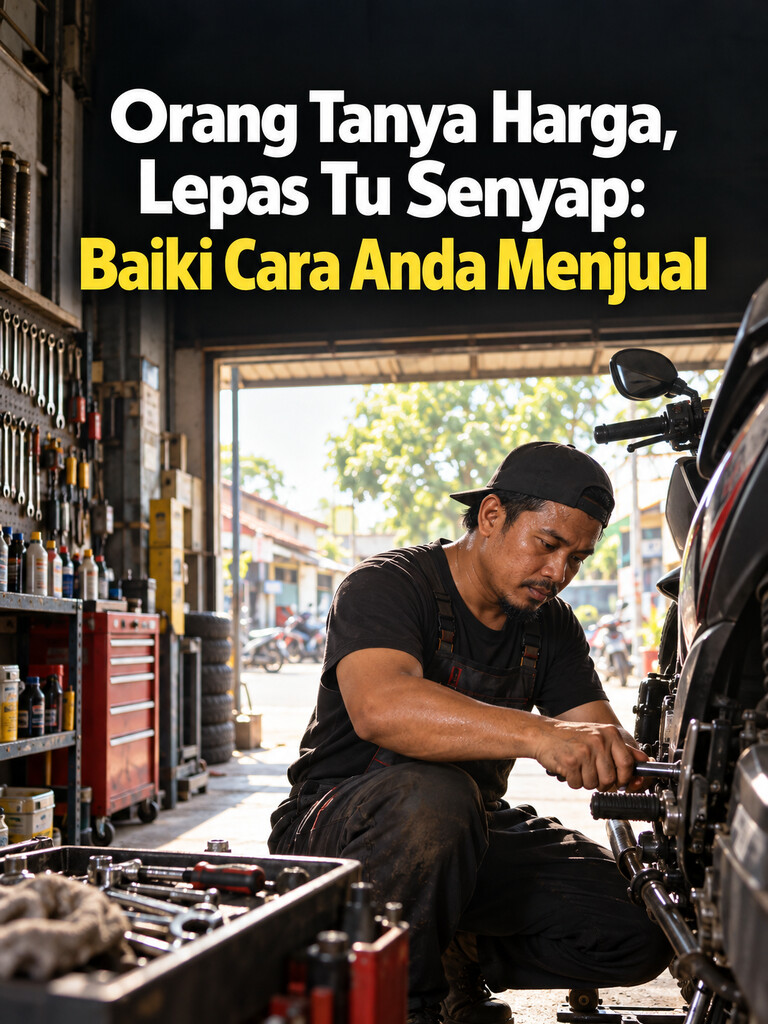 Orang Tanya Harga, Lepas Tu Senyap: Baiki Cara Anda Menjual