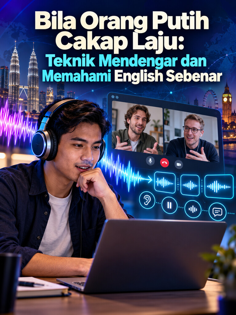Bila Orang Putih Cakap Laju: Teknik Mendengar dan Memahami English Sebenar