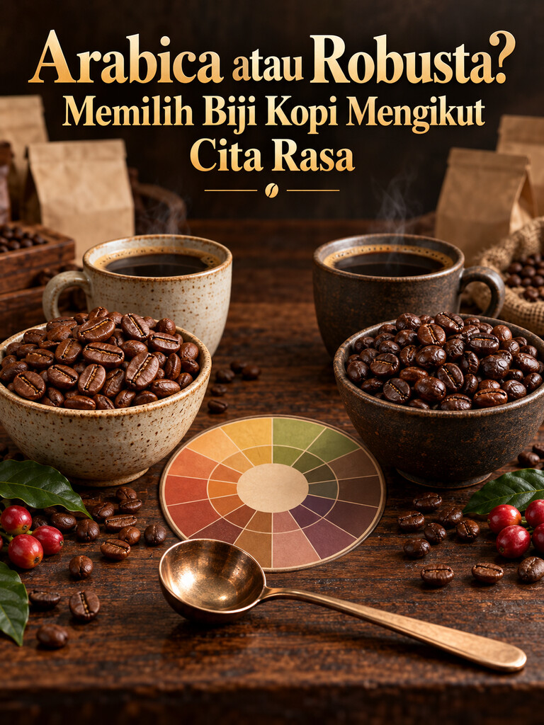 Arabica atau Robusta? Memilih Biji Kopi Mengikut Cita Rasa