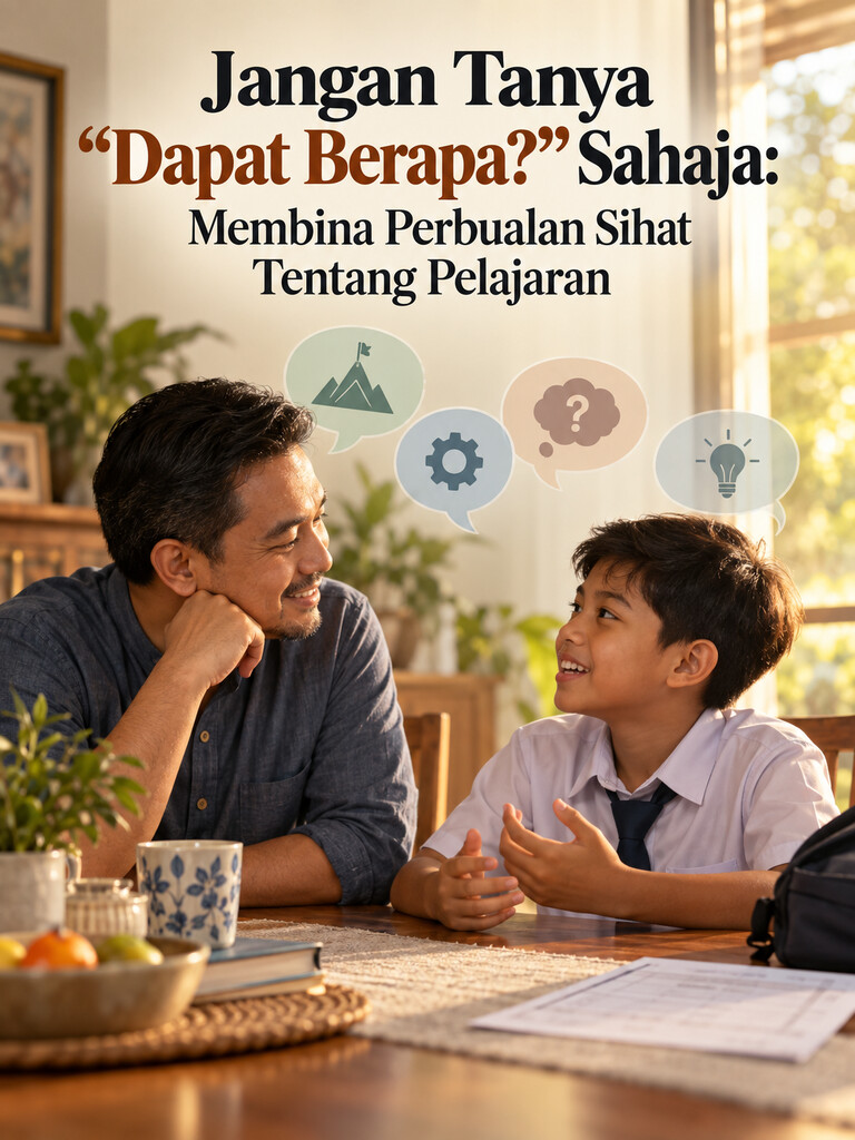 Jangan Tanya “Dapat Berapa?” Sahaja: Membina Perbualan Sihat Tentang Pelajaran