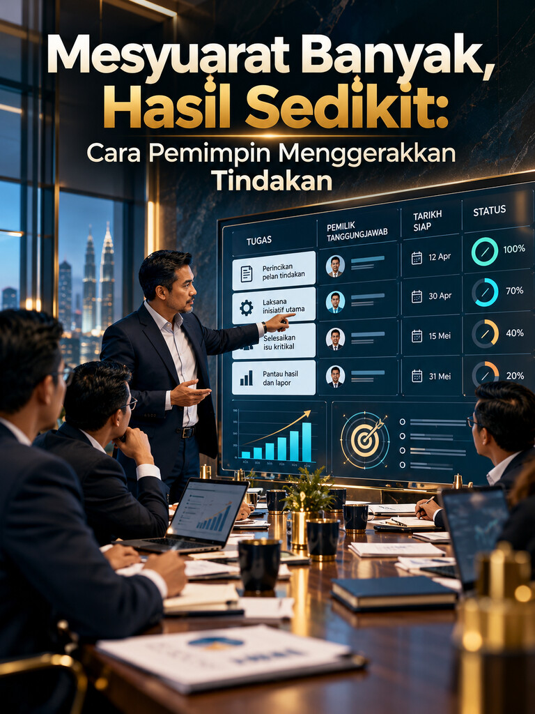 Mesyuarat Banyak, Hasil Sedikit: Cara Pemimpin Menggerakkan Tindakan