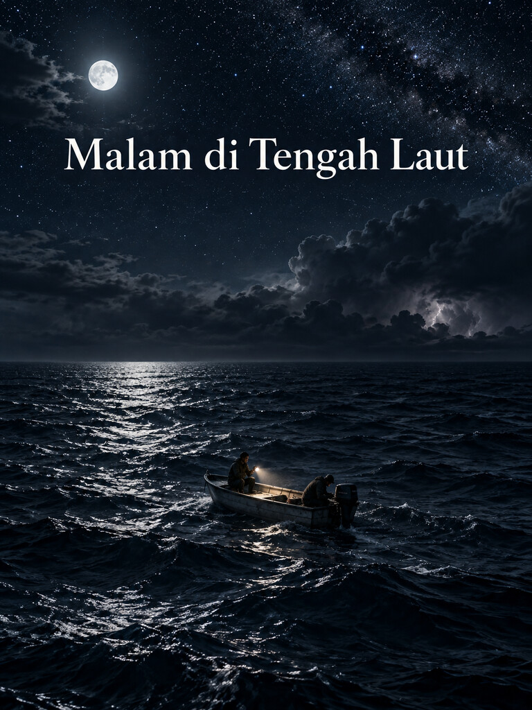 Malam di Tengah Laut
