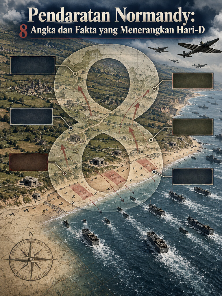 Pendaratan Normandy: 8 Angka dan Fakta yang Menerangkan Hari-D