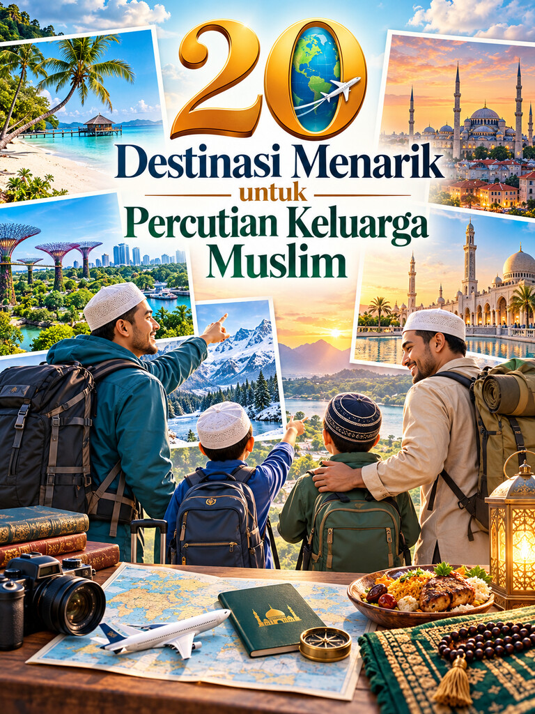 20 Destinasi Menarik untuk Percutian Keluarga Muslim