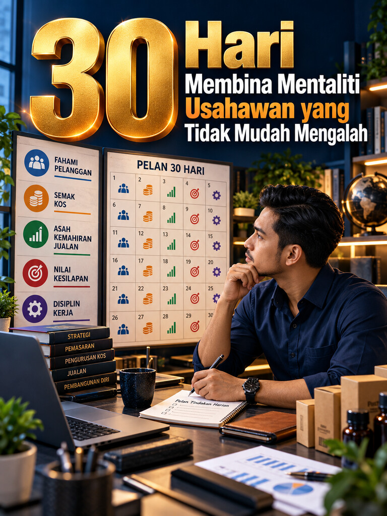 30 Hari Membina Mentaliti Usahawan yang Tidak Mudah Mengalah