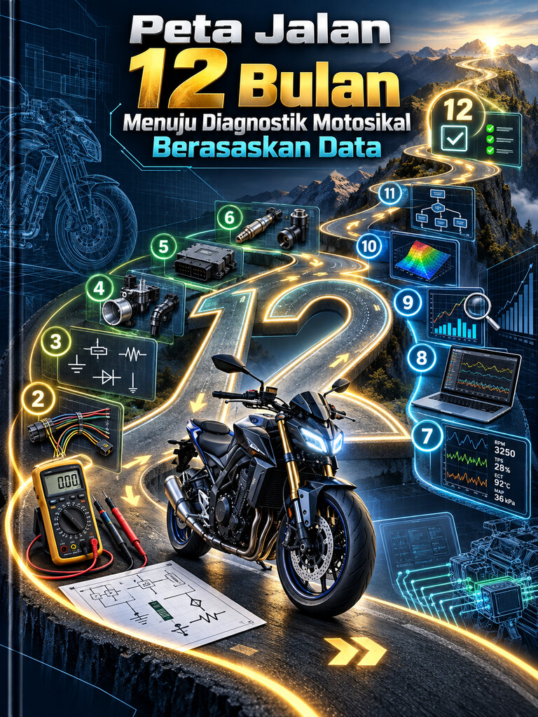 Peta Jalan 12 Bulan Menuju Diagnostik Motosikal Berasaskan Data