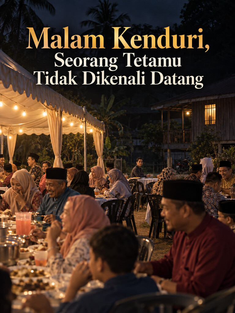 Malam Kenduri, Seorang Tetamu Tidak Dikenali Datang