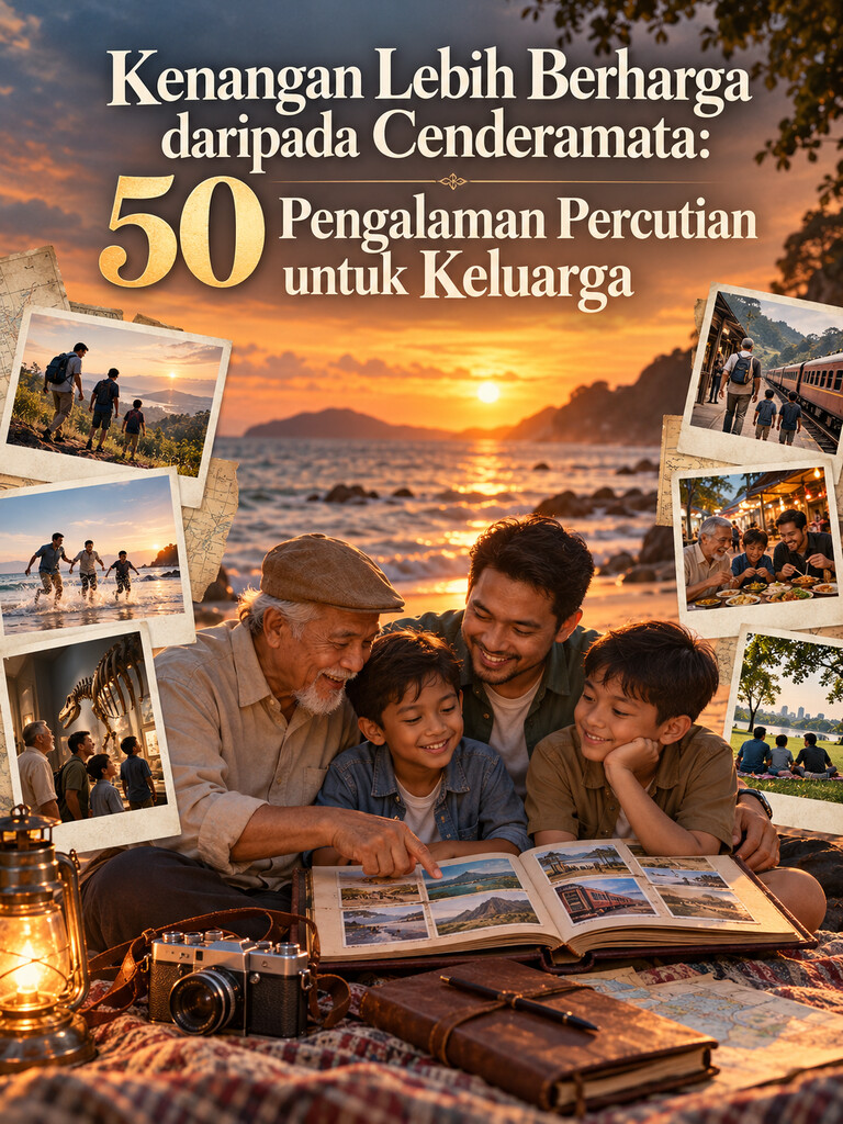 Kenangan Lebih Berharga daripada Cenderamata: 50 Pengalaman Percutian untuk Keluarga