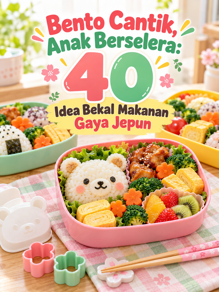 Bento Cantik, Anak Berselera: 40 Idea Bekal Makanan Gaya Jepun