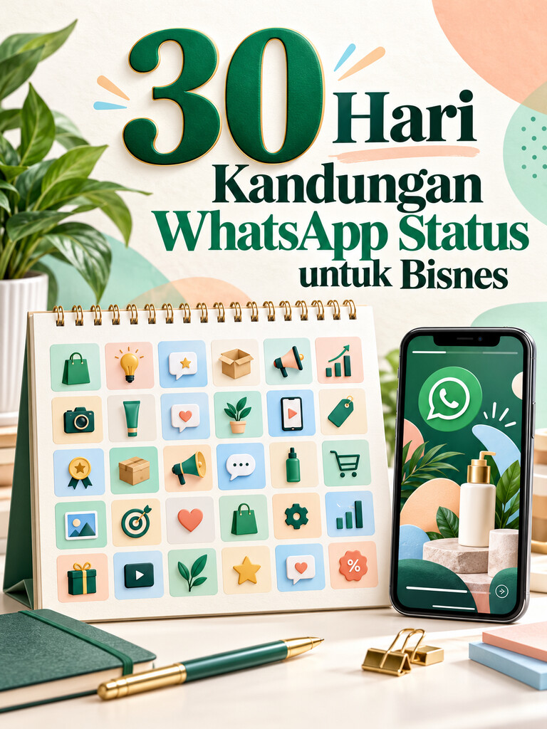 30 Hari Kandungan WhatsApp Status untuk Bisnes