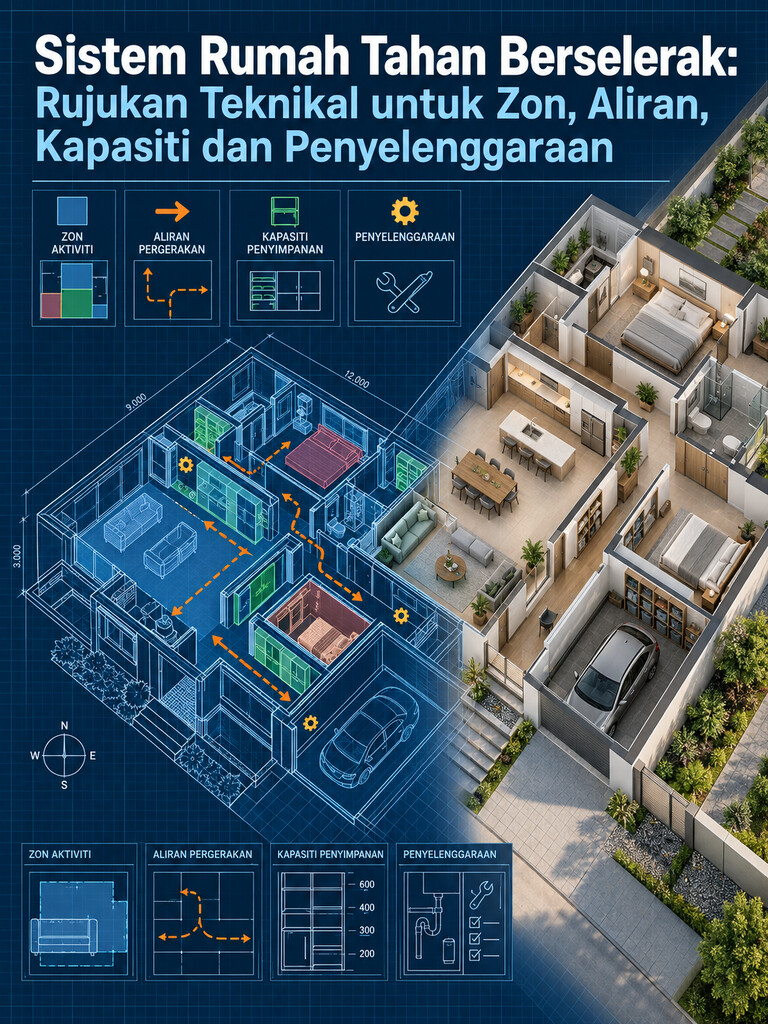 Sistem Rumah Tahan Berselerak: Rujukan Teknikal untuk Zon, Aliran, Kapasiti dan Penyelenggaraan