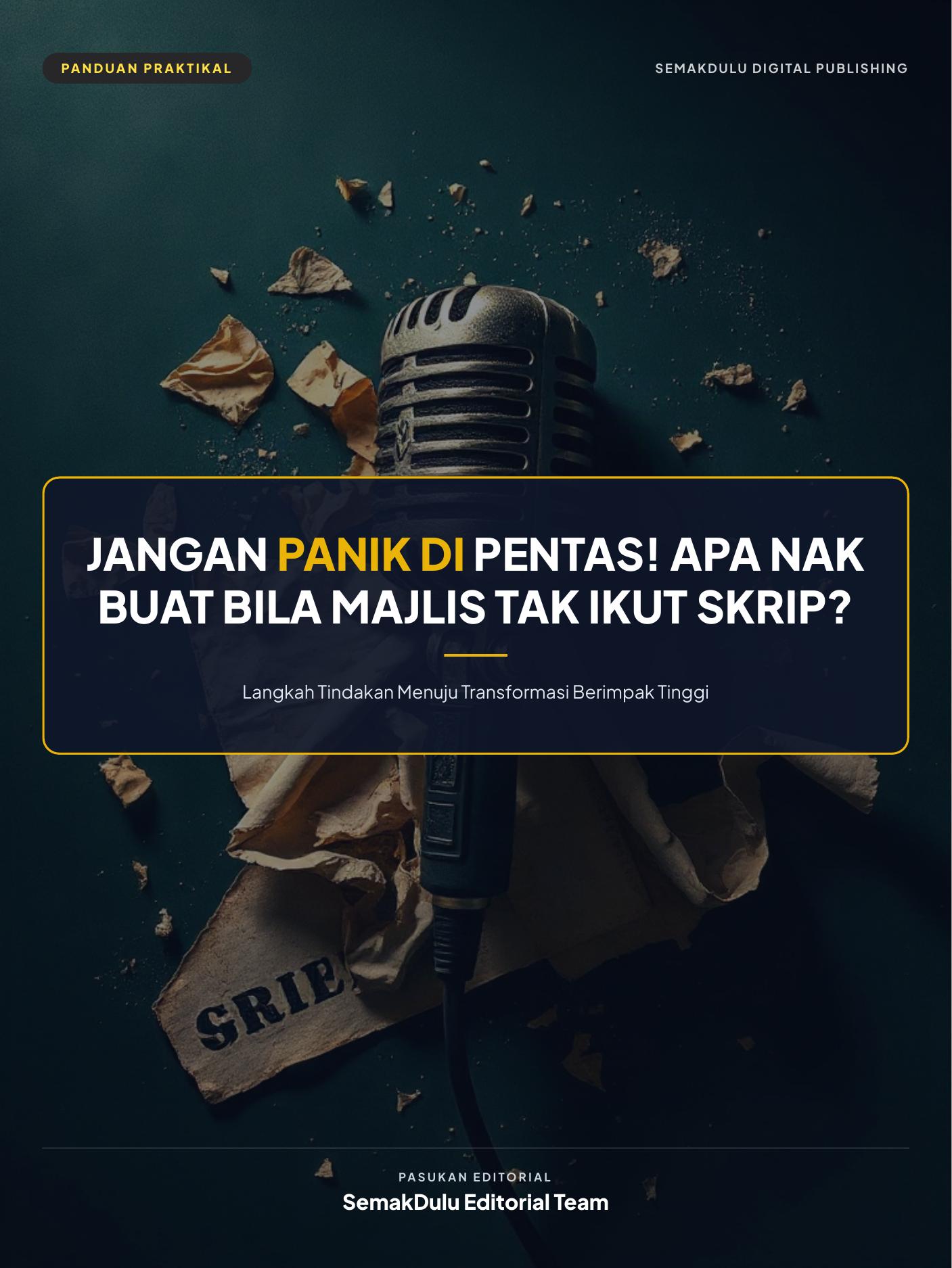 Jangan Panik di Pentas! Apa Nak Buat Bila Majlis Tak Ikut Skrip?