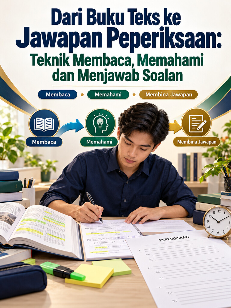 Dari Buku Teks ke Jawapan Peperiksaan: Teknik Membaca, Memahami dan Menjawab Soalan