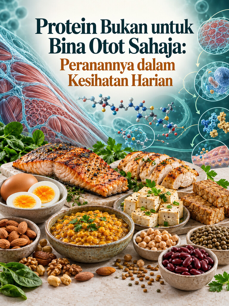 Protein Bukan untuk Bina Otot Sahaja: Peranannya dalam Kesihatan Harian