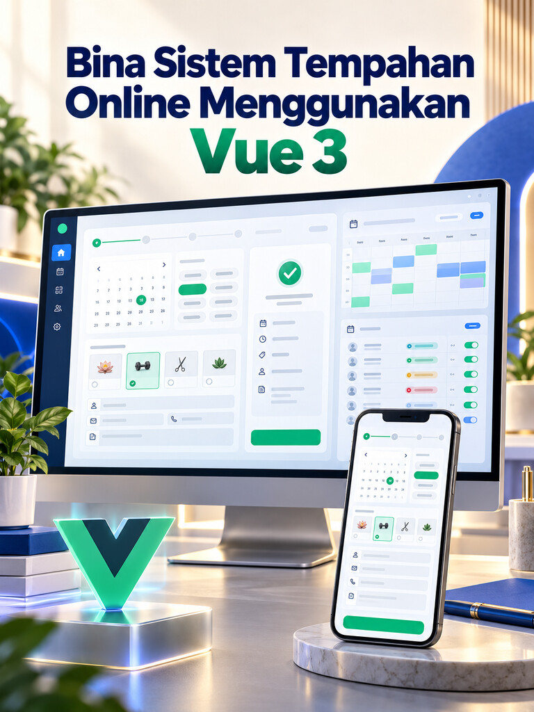 Bina Sistem Tempahan Online Menggunakan Vue 3