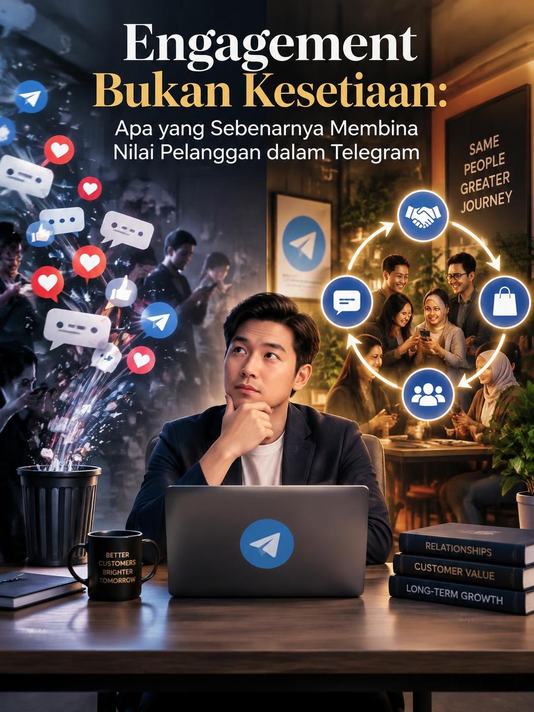 Engagement Bukan Kesetiaan: Apa yang Sebenarnya Membina Nilai Pelanggan dalam Telegram