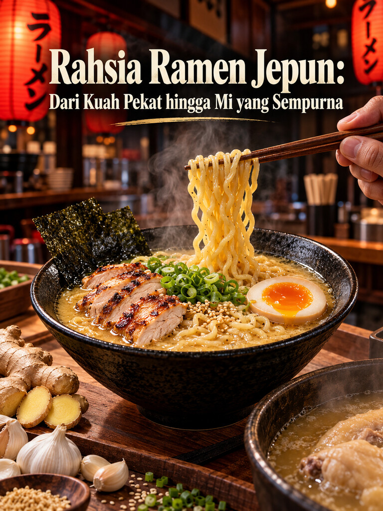 Rahsia Ramen Jepun: Dari Kuah Pekat hingga Mi yang Sempurna