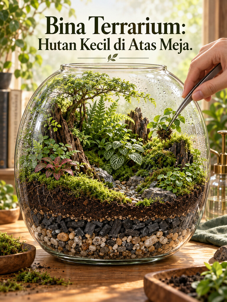 Bina Terrarium: Hutan Kecil di Atas Meja