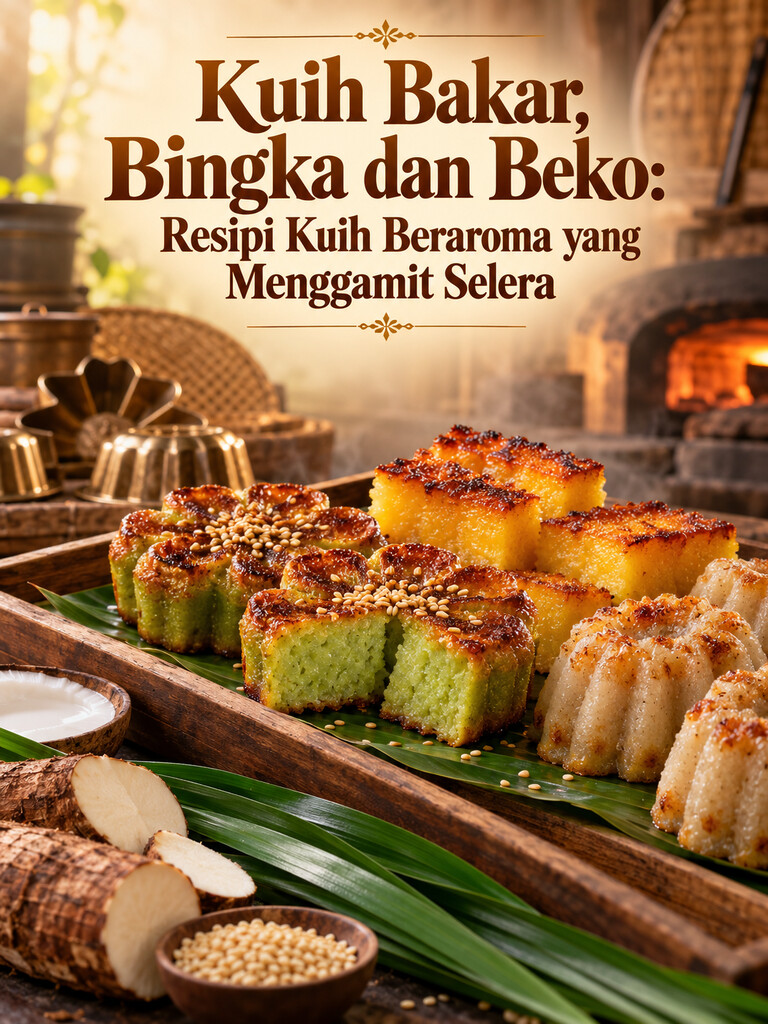 Kuih Bakar, Bingka dan Beko: Resipi Kuih Beraroma yang Menggamit Selera