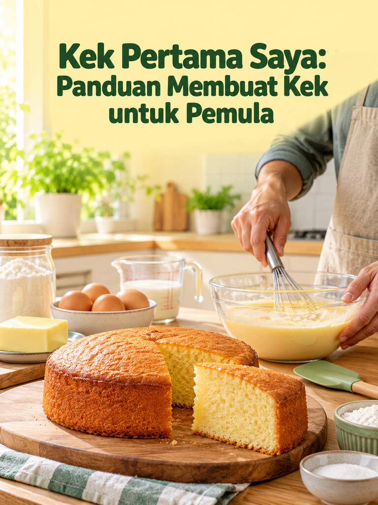 Kek Pertama Saya: Panduan Membuat Kek untuk Pemula