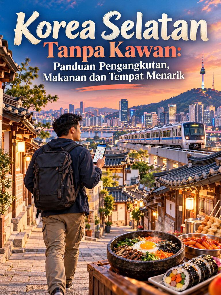Korea Selatan Tanpa Kawan: Panduan Pengangkutan, Makanan dan Tempat Menarik