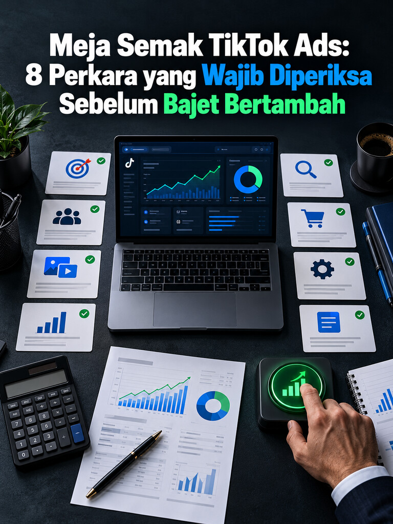 Meja Semak TikTok Ads: 8 Perkara yang Wajib Diperiksa Sebelum Bajet Bertambah