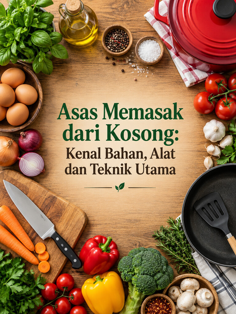 Asas Memasak dari Kosong: Kenal Bahan, Alat dan Teknik Utama