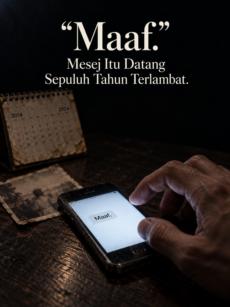 “Maaf.” Mesej Itu Datang Sepuluh Tahun Terlambat.