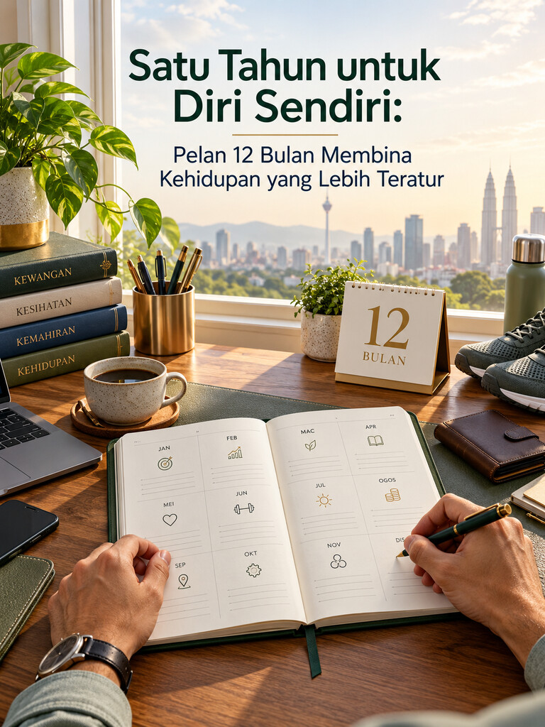 Satu Tahun untuk Diri Sendiri: Pelan 12 Bulan Membina Kehidupan yang Lebih Teratur