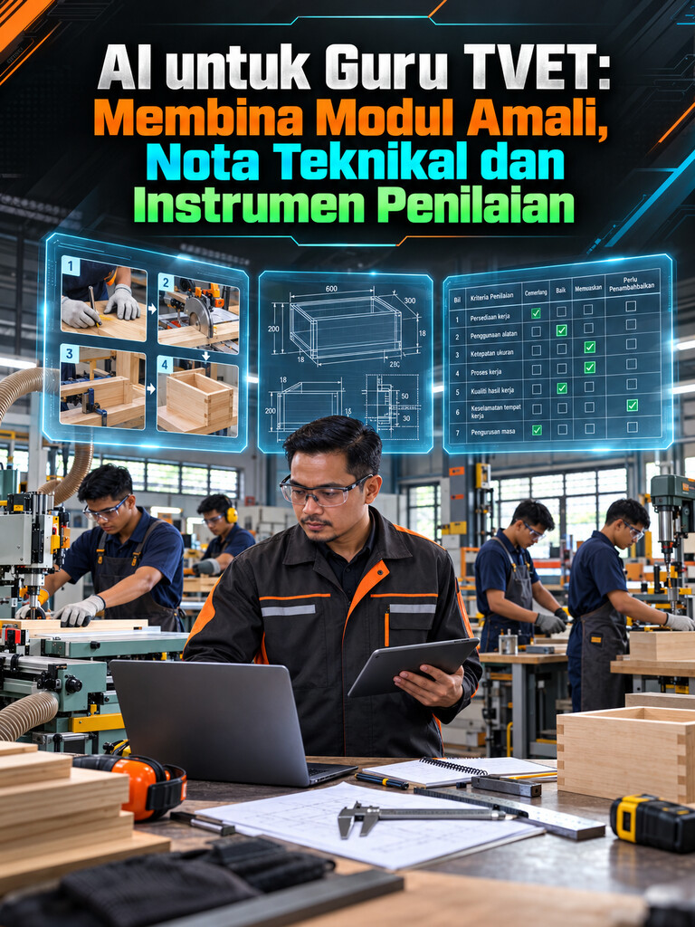 AI untuk Guru TVET: Membina Modul Amali, Nota Teknikal dan Instrumen Penilaian
