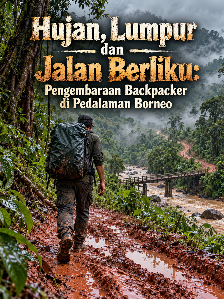 Hujan, Lumpur dan Jalan Berliku: Pengembaraan Backpacker di Pedalaman Borneo