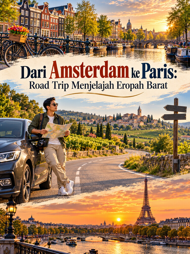 Dari Amsterdam ke Paris: Road Trip Menjelajah Eropah Barat