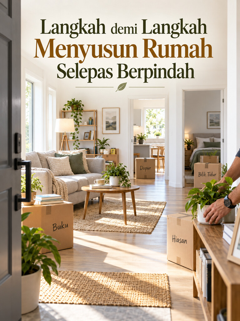 Langkah demi Langkah Menyusun Rumah Selepas Berpindah
