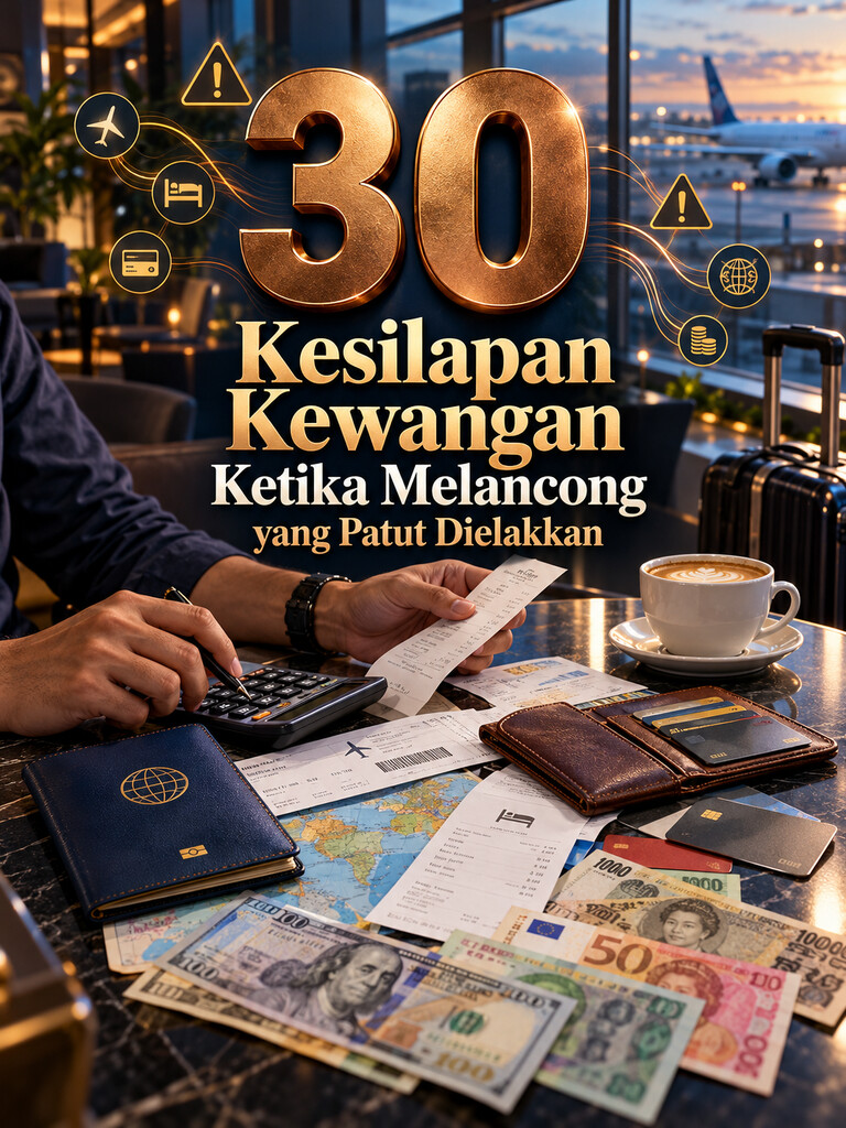 30 Kesilapan Kewangan Ketika Melancong yang Patut Dielakkan