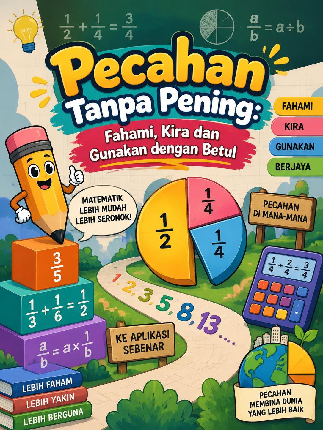 Pecahan Tanpa Pening: Fahami, Kira dan Gunakan dengan Betul