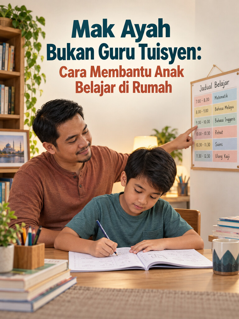 Mak Ayah Bukan Guru Tuisyen: Cara Membantu Anak Belajar di Rumah