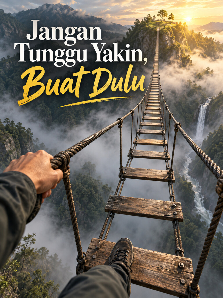 Jangan Tunggu Yakin, Buat Dulu