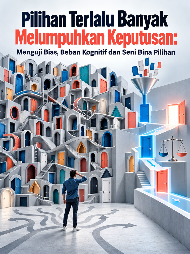 Pilihan Terlalu Banyak Melumpuhkan Keputusan: Menguji Bias, Beban Kognitif dan Seni Bina Pilihan