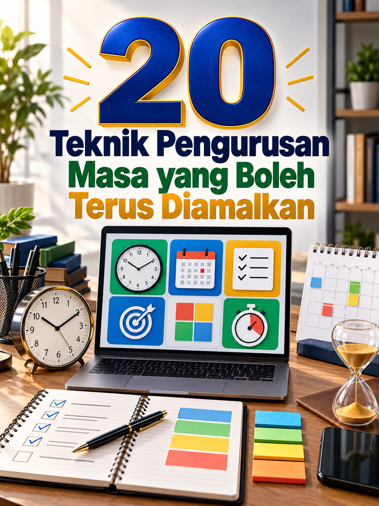 20 Teknik Pengurusan Masa yang Boleh Terus Diamalkan