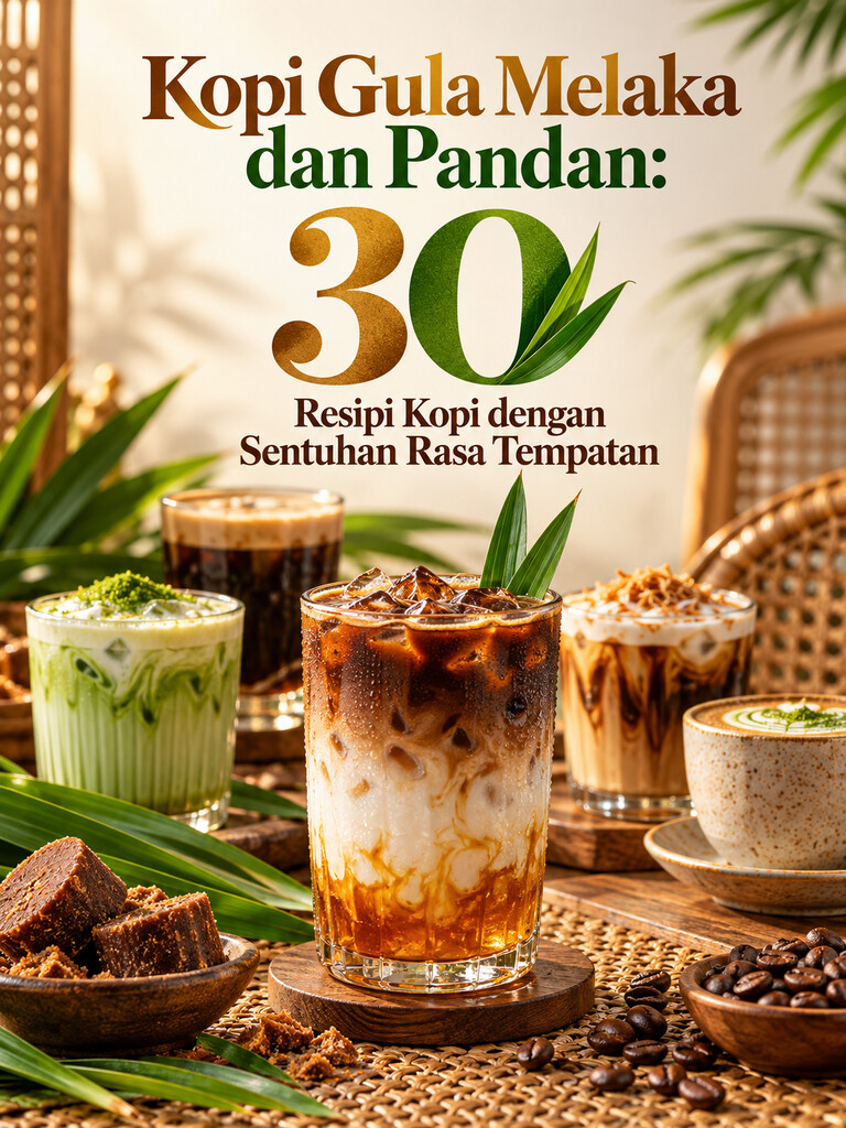 Kopi Gula Melaka dan Pandan: 30 Resipi Kopi dengan Sentuhan Rasa Tempatan