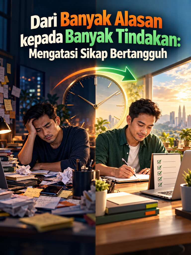 Dari Banyak Alasan kepada Banyak Tindakan: Mengatasi Sikap Bertangguh