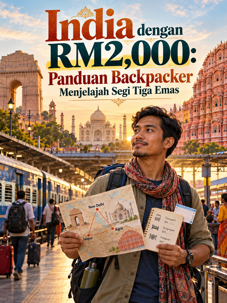 India dengan RM2,000: Panduan Backpacker Menjelajah Segi Tiga Emas