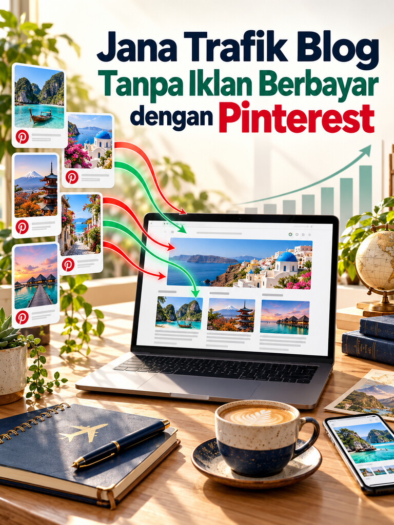 Jana Trafik Blog Tanpa Iklan Berbayar dengan Pinterest