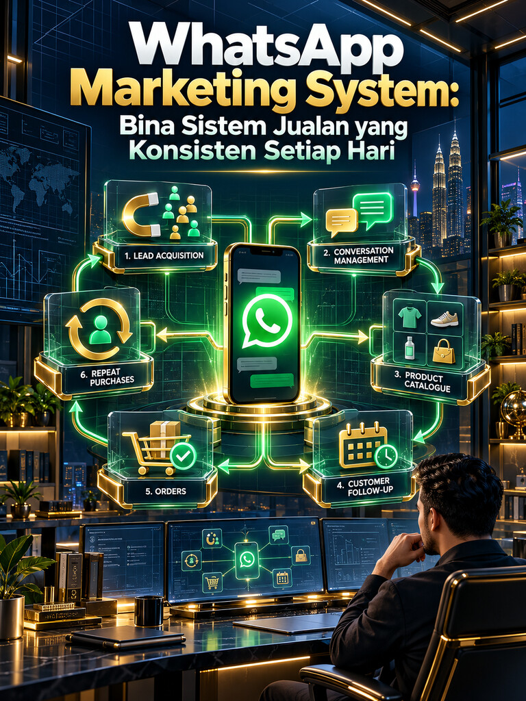 WhatsApp Marketing System: Bina Sistem Jualan yang Konsisten Setiap Hari